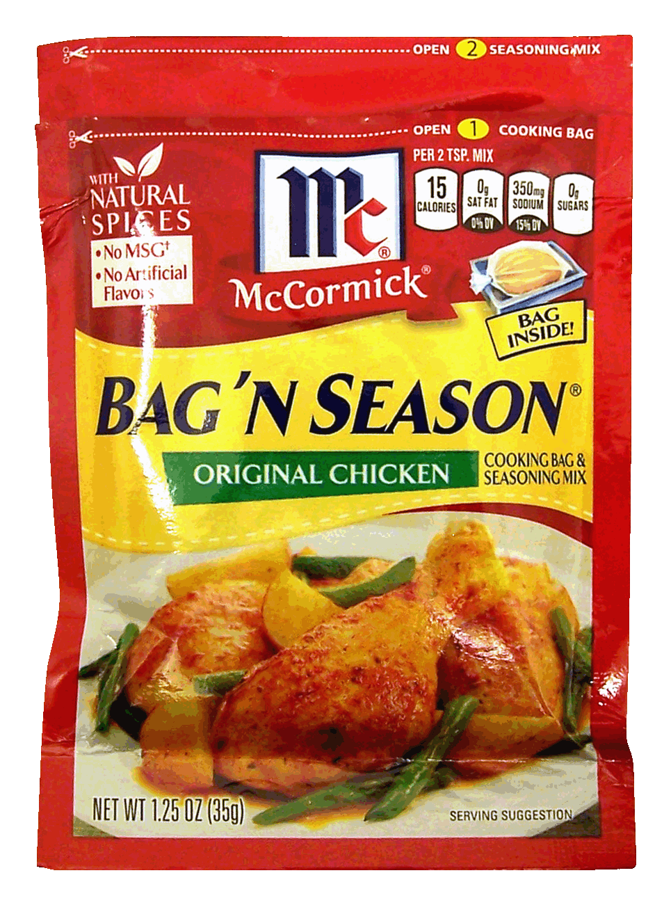 McCormick Bag 'n Season original chicken cooking bag & seasoning mix Full-Size Picture